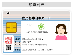 住基カード（顔写真付き）