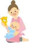 育児ママと赤ちゃん
