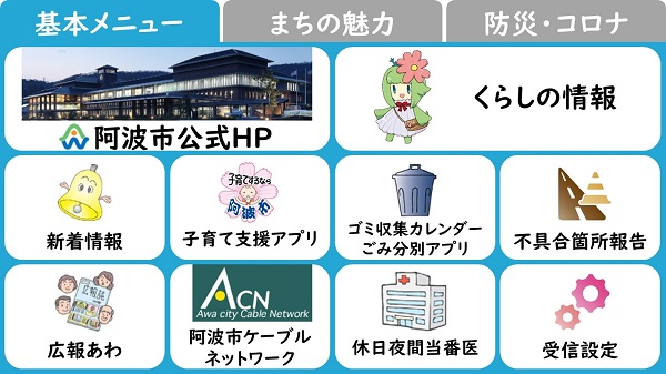 基本メニュー